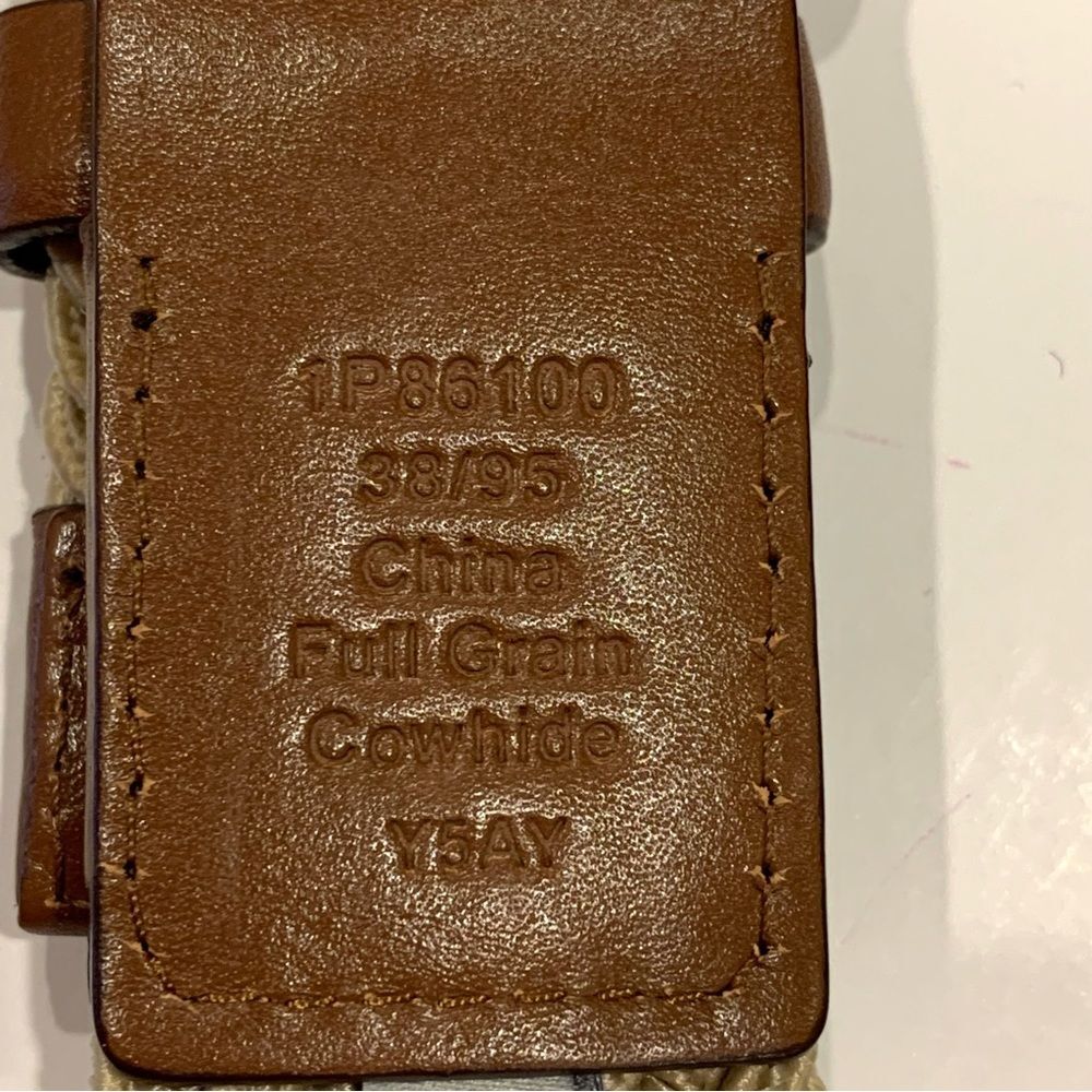 Perry Ellis Portfolio Tan Rope Belt - Picture 4 of 6